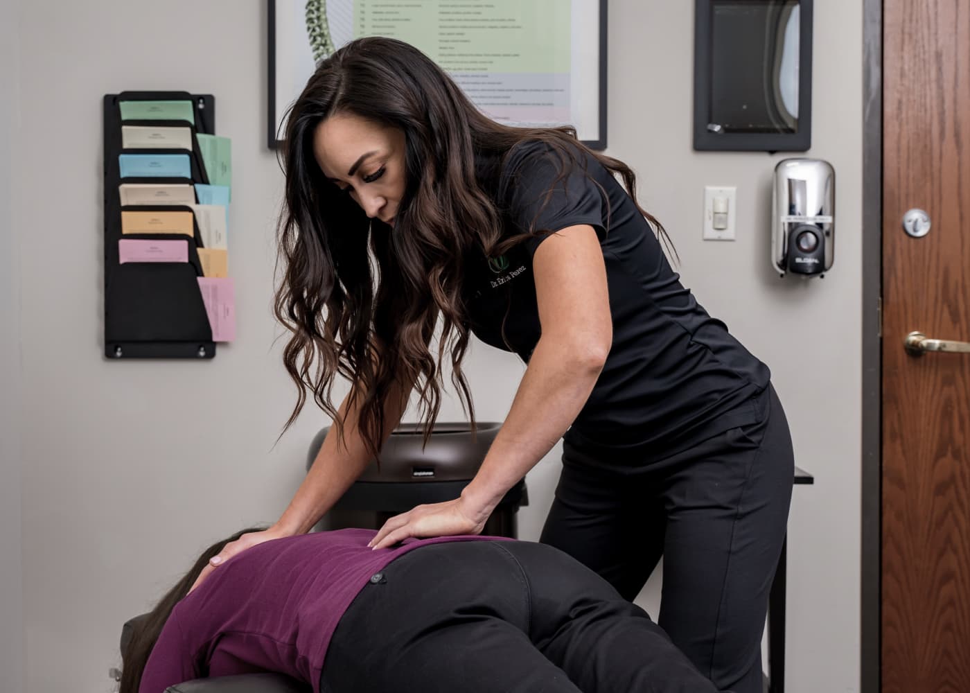 Dra Erica Perez treating a client